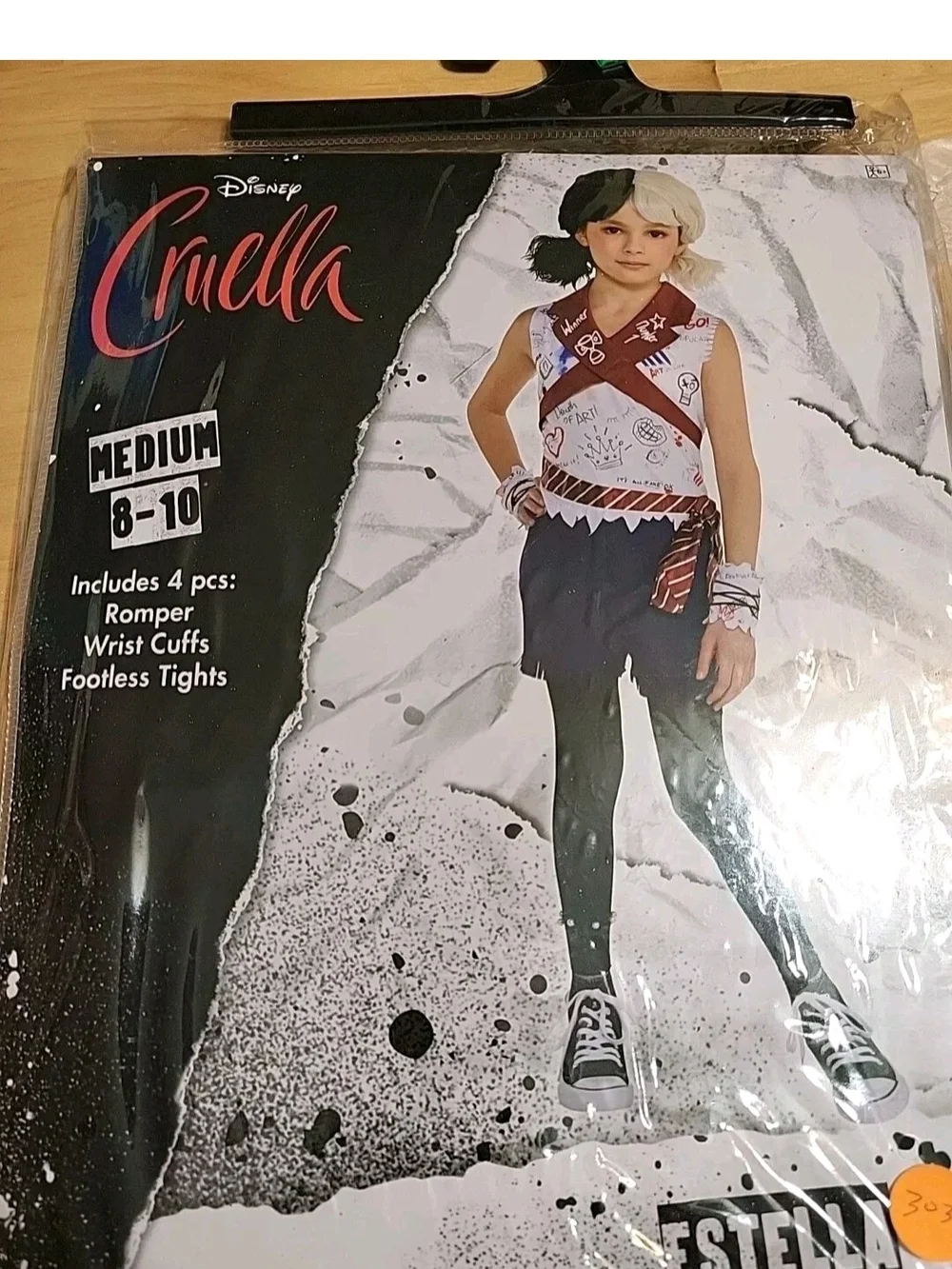 Kids Costume - Black and White Medium (8-10) #3033